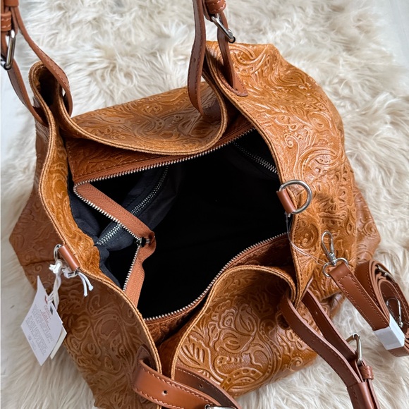 NWT Isadora Genuine Italian Leather Tote Bag Purse - Picture 9 of 13